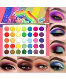 Jutoe 35-Color High Pigmented Eyeshadow Palette - Matte, Shimmer, Glitter | Long Lasting, Waterproof Eye Makeup (Style 2) - Buy Online on SooperMarket.com