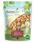 Organic Dry Roasted Whole Cashews with Himalayan Salt 2 lbs - Vegan, Non-GMO, Kosher, High Protein Snack - Buy Online on SooperMarket.com