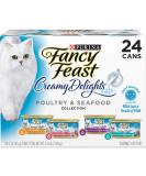 Purina Fancy Feast Creamy Delights Poultry & Seafood Variety Pack, 24 Cans - 3oz - Buy Online on SooperMarket.com