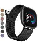 YILED Stainless Steel Mesh Band for Fitbit Versa 3/Sense - Large Black - Buy Online on SooperMarket.com