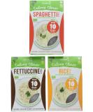 Buy Slendier Organic Konjac Noodle Fitness Trial Pack - Fettuccine Spaghetti & Rice Styles - Healthy Low-Calorie Alternative for International Shipping - Buy Online on SooperMarket.com
