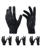 4 Pairs 8 Pcs Exfoliating Gloves for Shower - Premium Bath Gloves - Body Scrubber Gloves for Shower, Spa, Massage, Body Scrubs, Remove Dead Skin, Deep Cleaning Black - Buy Online on SooperMarket.com