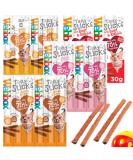 Pulla Variety Cat Sticks Cat Tasty Salmon & Trout Chicken & Liver Turkey & Lamb Beef and Rabbit - Sticks 24 Sticks (4pack) - Buy Online on SooperMarket.com