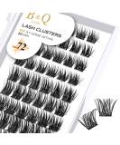 D-14mm B09 Cluster Lashes - 72 Clusters DIY Individual D Curl Soft Fluffy Eyelash Extensions - Buy Online on SooperMarket.com
