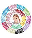100Pcs Snap Hair Clips 2.76 Inch Metal Barrettes in Assorted Colors - Non-Slip Hair Accessories for Girls, Women, Kids, Teens - 100pcs Colorful Set - Buy Online on SooperMarket.com