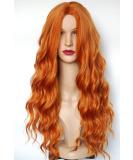 Long Ginger Red Curly Costume Wig | Synthetic Wavy 28 Wig for Women Halloween Costume - Wigbuy - Buy Online on SooperMarket.com