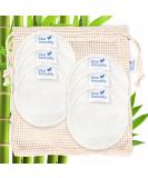 Blue Beautifly Eco-Friendly Bamboo Face Pads - Sustainable Soft Washable & Reusable | Pack of 6 with Cotton Bag - Buy Online on SooperMarket.com