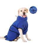 Happy Hachi microfiber dog bathrobe bathing towel Dog wager washable super absorbent moisture fast drying towel beach towel for small medium and large dog cat blue (l) - Buy Online on SooperMarket.com