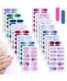 MWoot 16 sheet butterfly nail ticker with nail files nail art sticker nail film nail sticker decal pictures self -adhesive manicure sticker to DIY nail art decoration - Buy Online on SooperMarket.com