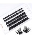 LANKIZ Cluster Lashes D Curl Russian Volume - 60 pcs DIY Eyelashes Extension Wisps - Featherlight Synthetic Reusable False Eyelashes - Soft Faux Mink Lash Clusters - Buy Online on SooperMarket.com