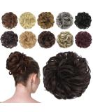 FESHFEN Messy Bun Hair Piece Hair Bun Scrunchies Synthetic Wavy Curly Chignon Ponytail Hair Extensions Thick Updo Hairpieces for Women Girls Kids 1PCS Medium Brown 38 g (Pack of 1) 6# Medium Brown - Buy Online on SooperMarket.com