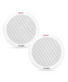 Pyle PLMR605W 6.5 Inch Dual Marine Speakers - 400 Watt Power, Waterproof, Polypropylene Cone, Butyl Rubber Surround - White (1 Pair) - Buy Online on SooperMarket.com