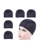 5 PCS/Lot Black Dome Caps Wig Caps for Making Wigs Stretchable Hairnets Wig Cap with Wide Elastic Band (Dome Cap M) Medium (5 Count) - Buy Online on SooperMarket.com