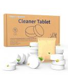 Plant-Based Toilet Bowl Cleaner Tablets - Automatic Rust & Stain Remover Eco-Friendly Lemon Scent (18 Tablets) - International Shipping Available - Buy Online on SooperMarket.com