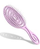 Ninabella Organic Detangling Hair Brush for Women, Men & Children - Does not Pull on Hair - Hair Straightening Brushes for Straight, Curly & Wet Hair - Unique Spiral Hairbrush Pink - Buy Online on SooperMarket.com