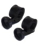 Reaction Tackle Fishing Rod Socks - Ultimate Protection for Baitcasting & Spinning Rods - Fits 7ft & 8ft - 2-Pack XL Black Sleeves - Buy Online on SooperMarket.com