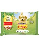 Buy Purina Friskies Wet Dog Food with Beef & Carrots - 40 x 100g Bags | Premium Gelatine Beef 400g (Pack of 10) - International Shipping Available - Buy Online on SooperMarket.com