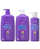 Aussie Miracle Moist Shampoo, and 3 Minute Miracle Deep Conditioner Hair Treatment Bundle, Infused with Avocado & Australian Jojoba Oil, Paraben Free, White, Citrus, 3 Piece Set - Buy Online on SooperMarket.com
