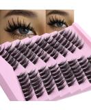 Large Volume Flat Lash Clusters - CD Curl Manga Anime Individual Lashes | Thai Style Cat Eye Extensions for DIY Makeup - Buy Online on SooperMarket.com