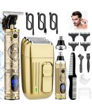 Professional Hair Trimmer & Clippers Set for Men - Cordless Electric Beard Trimmer with LCD Display - Ideal Gift for Grooming - Buy Online on SooperMarket.com