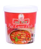 Mae Ploy Red Curry Paste, Authentic Thai Red Curry Paste For Thai Curries And Other Dishes, Aromatic Blend Of Herbs, Spices And Shrimp Paste, No MSG, Preservatives Or Artificial Coloring (14oz Tub) - Buy Online on SooperMarket.com