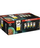 Sheba Catsass Food Selection in sauce 40 portion bags 40x85g (1 large pack) - cat food wet poultry variation with duck chicken poultry and turkey 85 g (40 Pack) - Buy Online on SooperMarket.com