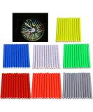 SANNIX 84pcs/7 Sets Bicycle Spoke Skins Wraps Bicycle Wheel Spoke Reflector Reflective Kids Road Mountain Bike Colorful Wheel Decoration Reflectors - Buy Online on SooperMarket.com