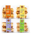 Dijas Natural Foods Crunchy Fat-Free Biscotti Cookie Variety Pack - All Natural, Preservative-Free Ingredients - Low Calorie Snack (4 Pack, Fruit Variety) - Buy Online on SooperMarket.com