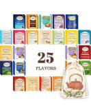Twinings Tea Bags Variety Pack - Herbal & Decaf Sampler - 50 Ct - Individually Wrapped - 25 Flavors - Caffeine-Free - Buy Online on SooperMarket.com