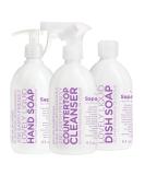 Sapadilla Sweet Lavender + Lime Variety Pack: Dish Soap, Hand Soap & Countertop Cleanser - Buy Online on SooperMarket.com