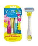 Gillette Venus Tropical Value Pack 6 Disposable Razors 3 Blades 6 Razors - Buy Online on SooperMarket.com