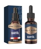 King C. Gillette Bart lkflege Bart l (30 ml) with vegetable argan oil jojoba oil avocado oil macadamia seed oil and almond oil beard care gift for men - Buy Online on SooperMarket.com
