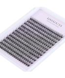240pcs 40D 0.07 D Curl Cluster Eyelash Extensions - Soft Natural False Eyelashes DIY At Home - 12mm Length - Pack of 1 - Buy Online on SooperMarket.com