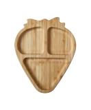 Nuby Bamboo Strawberry Plate - Weaning Tableware for 12+ Months - Buy Online on SooperMarket.com