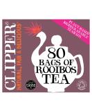 Clipper Organic Redbush Tea Bags | 80 Pure Caffeine Free Rooibos Tea Bags for Home or Office | Eco-Conscious Herbal Tea Bags | Natural Unbleached Compostable Plant-Based & Biodegradable Teabags - Buy Online on SooperMarket.com