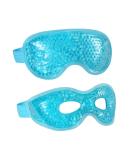 2PCS Gel Eye Mask Reusable Hot Cold Therapy Gel Bead Eye Mask for Puffiness /Dark Circles/Eye Bags /Dry Eyes/Headaches/Migraines/Stress Relief, Cooling Eye Mask Hot/Cold Compress Eye Mask (Blue) - Buy Online on SooperMarket.com