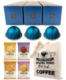 Nespresso Vertuo Odacio Coffee Capsules 3 Boxes (30 Pods) Bundled with Border Biscuits Selection & Giftable Tote Bag - Buy Online on SooperMarket.com