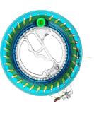 Dragon Cord & Kite Roller Wrap - Durable ABS Plastic Winch Rope (16cm Disc 200m Wire) for Kites & Dragons - International Shipping Available - Buy Online on SooperMarket.com