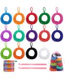Aodaer 288 Pieces Loom Potholder Loops | Elastic Weaving Craft Refill Kit | Multiple Colors for DIY Crafts | Compatible with 7 Inch Loom - Buy Online on SooperMarket.com