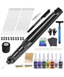 HAWINK Hand Tattoo Poke Stick Kit with 7 Ink and 20 Needles - DIY Tattoo Tool Set | GK-HW801TN01-1 - Buy Online on SooperMarket.com