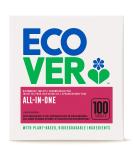 Ecover all-in-one dishwasher tabs lemon & mandarins (100 pieces/2 kg) multi-tabs for powerful cleaning ecover dishwasher tabs with rinse aisle and dishwashing salt 100 pieces (1 Pack) - Buy Online on SooperMarket.com