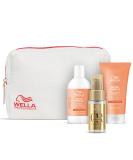 Wella Professionals Nutri Enrich Reiseset - Nourishing care for stressed hair - set made of 100 ml shampoo 75 ml hair mask and 30 ml oil reflection hair oil - including cosmetic bag - Buy Online on SooperMarket.com