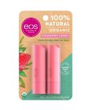 EOS Lip Balm Strawberry Sorbet 2 Pack - Nourishing Moisture, .14 oz Each - Buy Online on SooperMarket.com