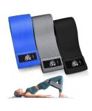CFX Resistance Bands 3 Sets Premium Exercise Bands with Non-Slip Design for Hips & Glutes 3 Resistance Level Workout Booty Bands for Women and Men Home Training Fitness Yoga Gray Black Blue - Buy Online on SooperMarket.com