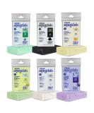 T.Taio Esponjabon Soap Sponge Variety Pack - 6-Pack Shower Sponge & Bath Scrubber Set - Mother of Pearl, Aloe Vera, Lavender, Charcoal, Cucumber-Melon, Oatmeal - Exfoliating Massage Face Sponge - Bathroom Accessories - Buy Online on SooperMarket.com