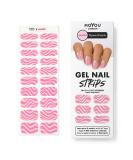 MOYOU LONDON Semi Cured Gel Nail Strips 20 Pc. Gel Wraps for Nails Get 1 Free UV Lamp when you Get 3 or More Easy Apply & Remove for Salon-Quality Manicure -PeachI 01 - Buy Online on SooperMarket.com