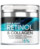 Retinol Cream for Face, Skin Care Facial Moisturizer with Hyaluronic Acid and Collagen, Hydrating Face Lotion for Women and Men, Day and Night Anti-Aging Moisturizing Cream to Reduce Wrinkles - Buy Online on SooperMarket.com