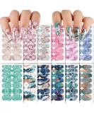 168 Pieces 12 Sheets Marble Full Nail Wraps Self Adhesive Nail Stickers Self Adhesive Marble Full Wraps Nail Polish Stickers Gel Nail Wraps Nail Decals for Gel Nails Girl Women Nail Art Decoration - Buy Online on SooperMarket.com