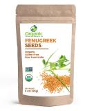 Organic Fenugreek Seeds | 8 oz (226g) | Lab Tested for Purity | Resealable Kraft Bag, USDA Organics and Non-GMO Verified Project Approved, 100% Raw from India, by SHOPOSR Seeds 8 Ounce (Pack of 1) - Buy Online on SooperMarket.com