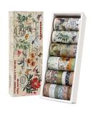 24 Rolls Vintage Washi Tape Set, 5/8/10/15/30/75mm Wide 9.84ft long/Roll Antique Floral Letter Butterfly Mushroom Botanical Writable Decorative Tapes for Scrapbooking Supplies, Junk Journal, Art Craft Natural - Buy Online on SooperMarket.com